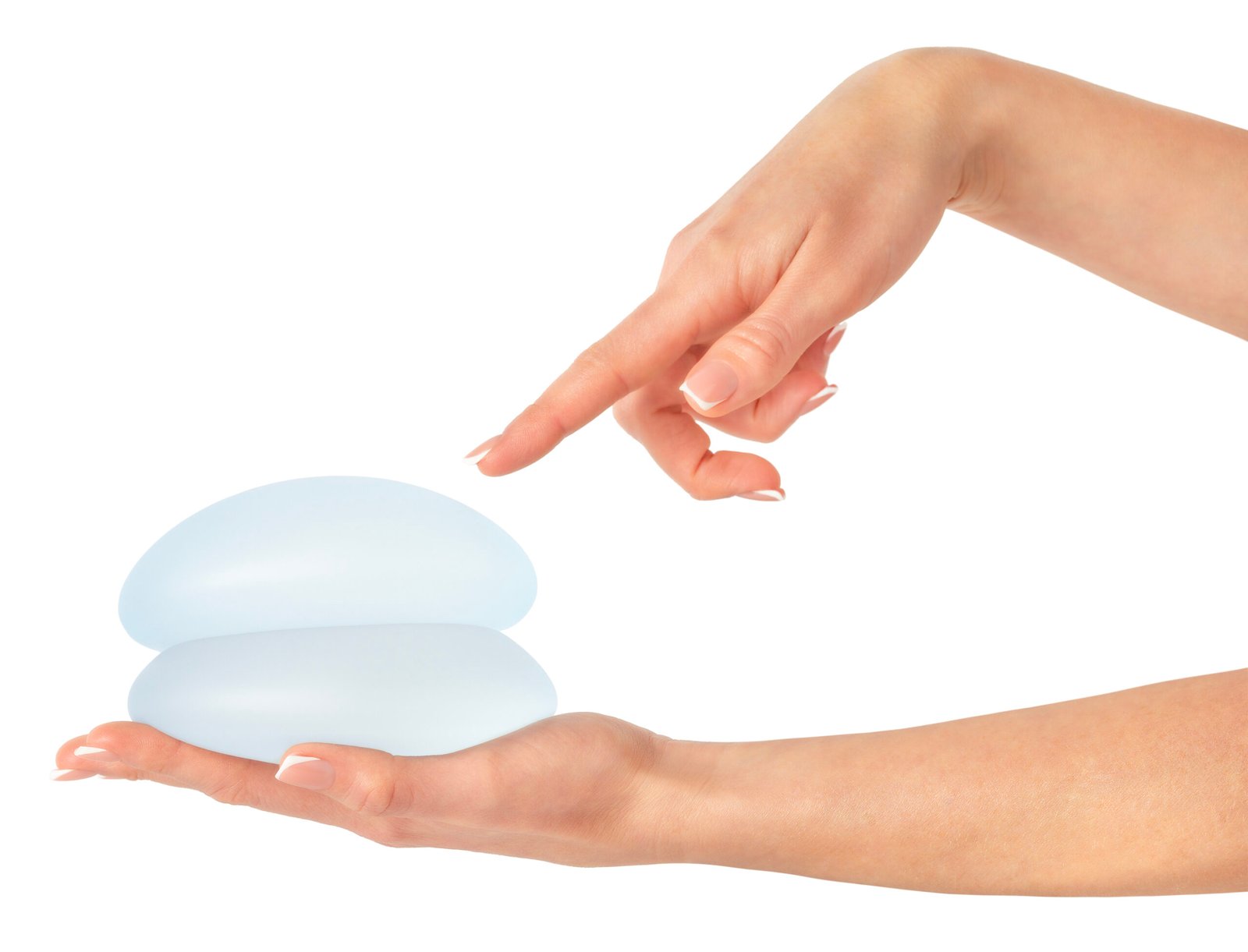 Breast augmentation concept.